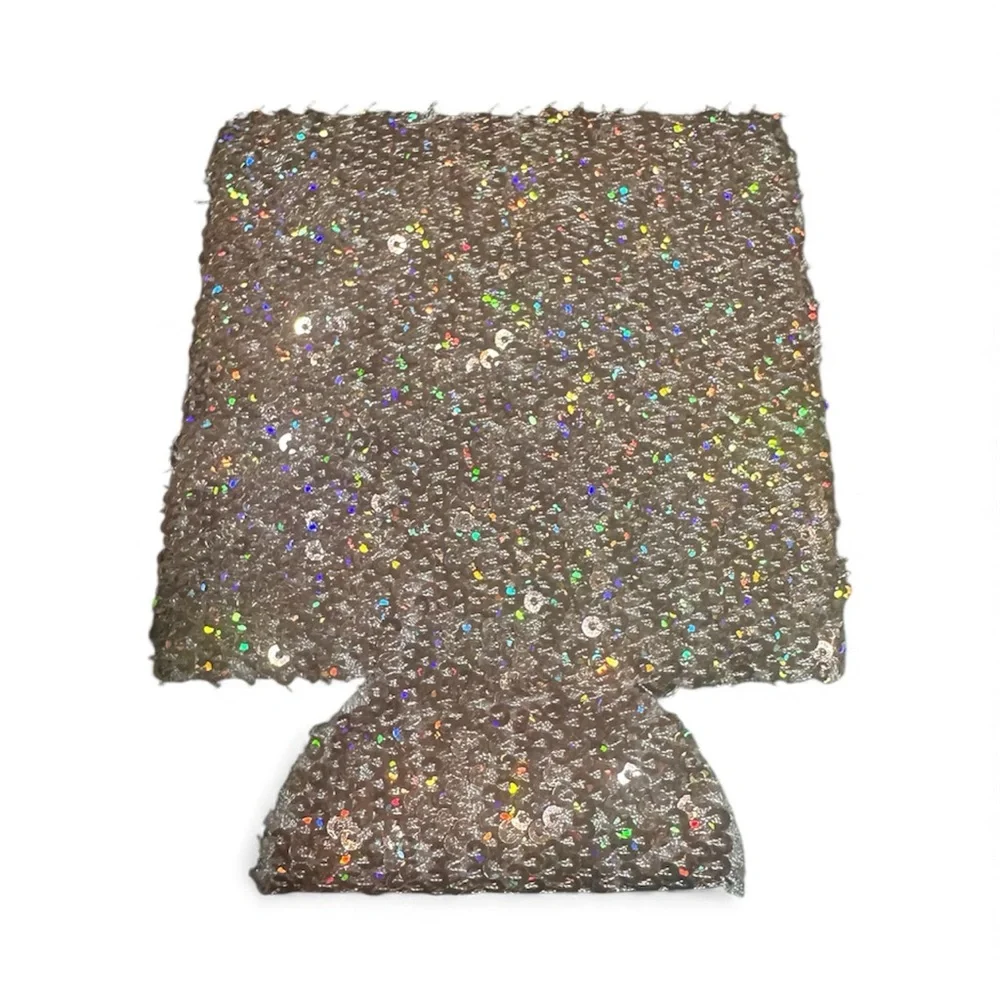 Bad & Boozy Pink Sequin Can Cooler
